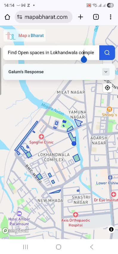 Open spaces polygon parcels in Lokhandwala Complex Mumbai